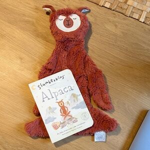 Slumberkins Red Alpaca Plush Toy